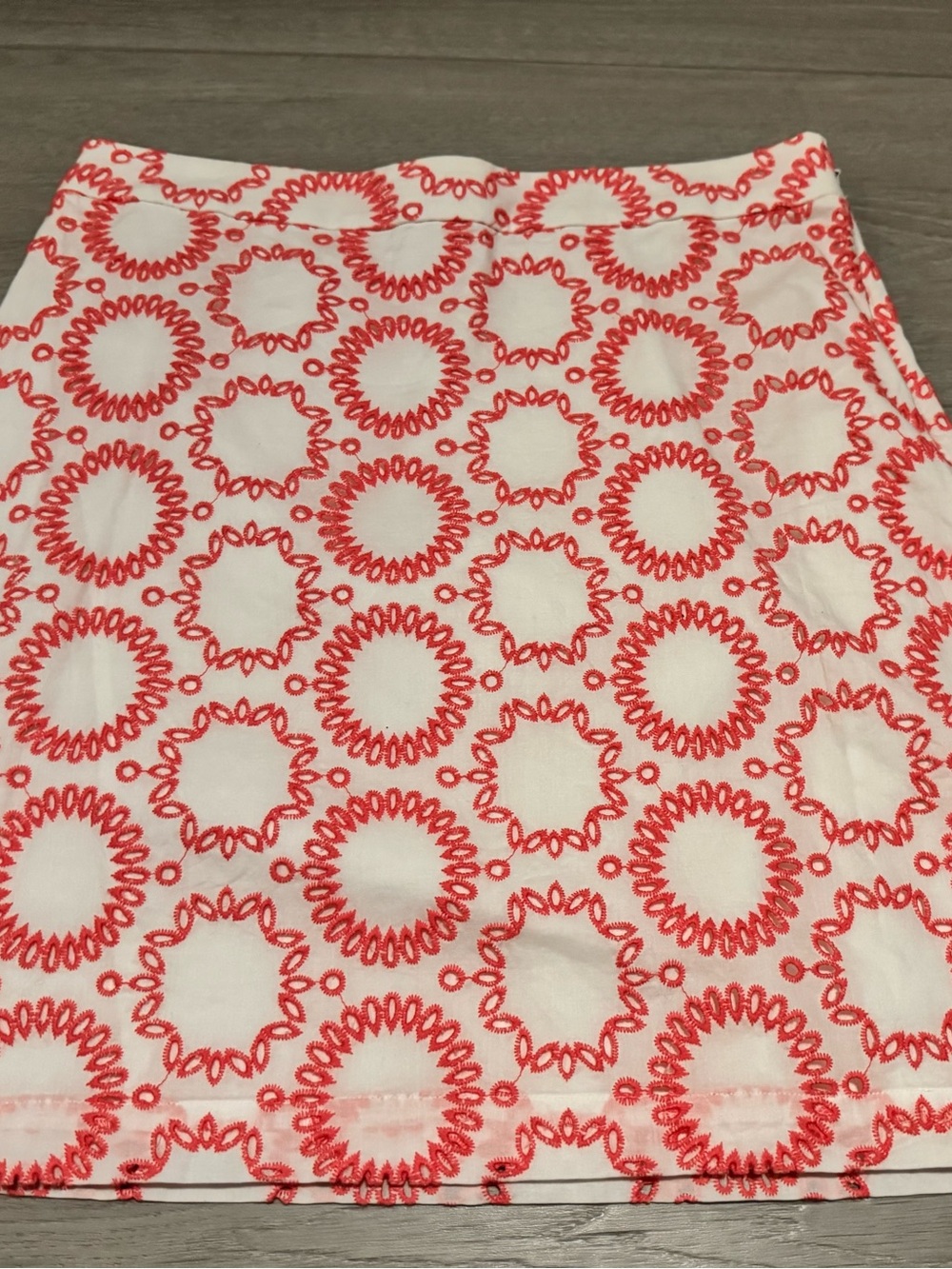 Banana Republic Milly embroidery skirt shell and lining 100% cotton